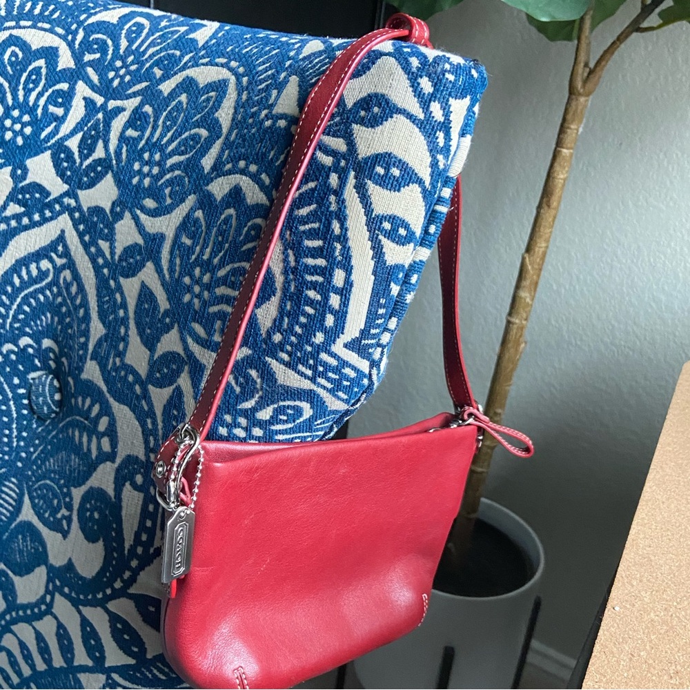 Mini Red Coach bag.
